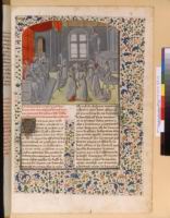 Francais 2807, fol. 13, Fete chez Diodicias